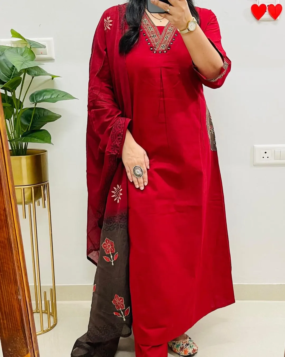 Designer Kutch Style Applique Work Cotton Suit - Image 6